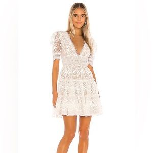 Bronx and Banco White Meagan Mini Dress